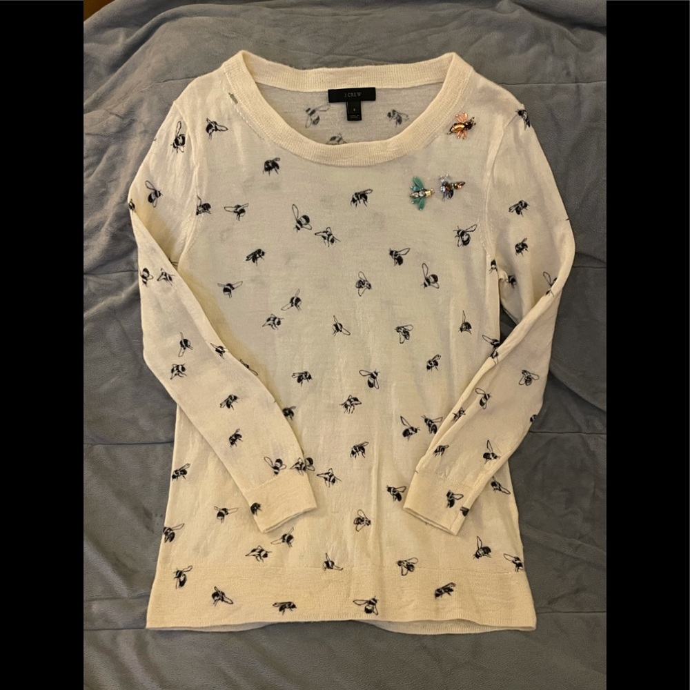 J. Crew bee sweater size small